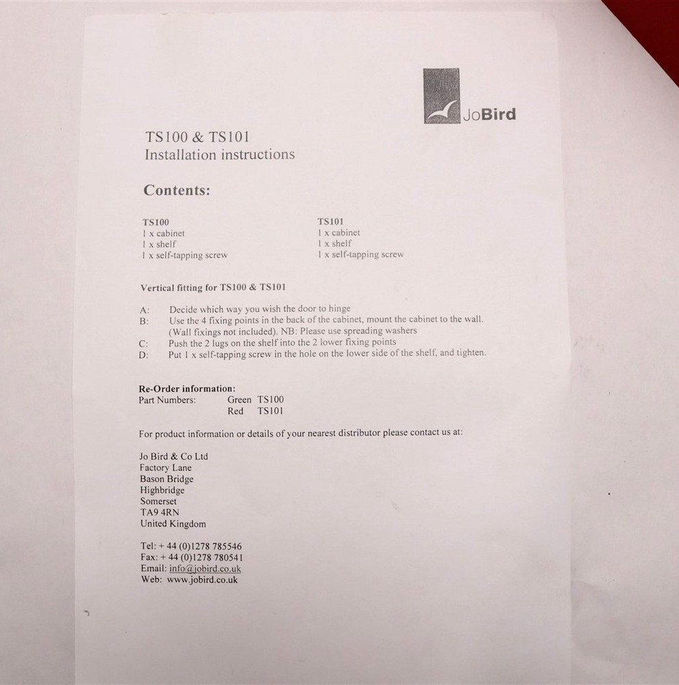 FIRE TECH ABS FIRE EXTINGUISURE CABINET TS101