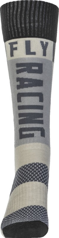 Fly Racing MX Grey Black Thick Socks