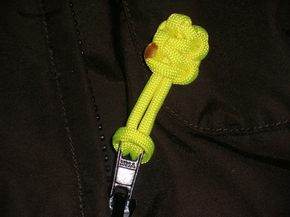 5 Lot 550 Paracord Zipper Pull / KeyChains ~2.5" - BLUE