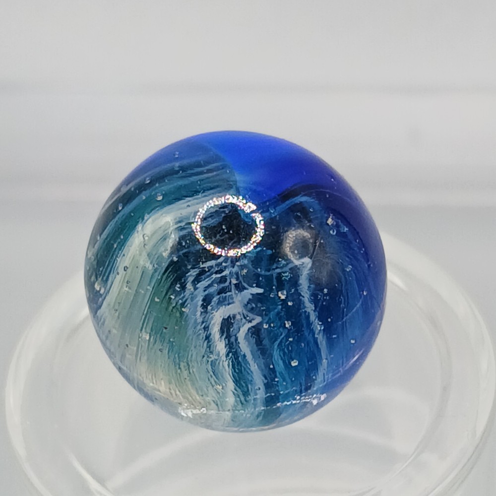 .61" Vintage Vitro Blue Phantom Conqueror Marble #Q98