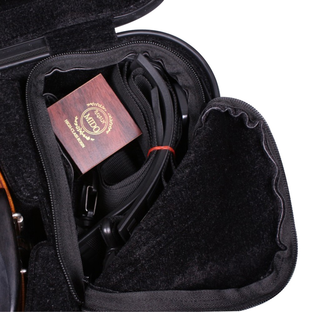 Violin Case 4/4 Hard Shell Carbon Fiber Lightweight with Backstrap and Code lock