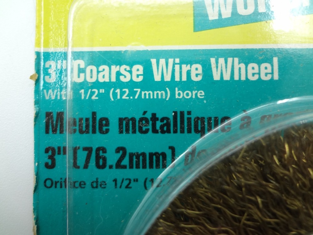 Wolfcraft 1417 3" Coarse Wire Wheel