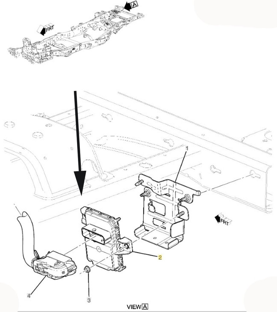 13542847 Trailer Lamp Control Module Chevrolet Silverado 1500 GMC Sierra 1500