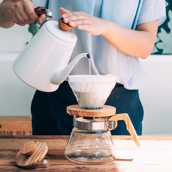 V60 Olive Wood Coffee Server 600ml