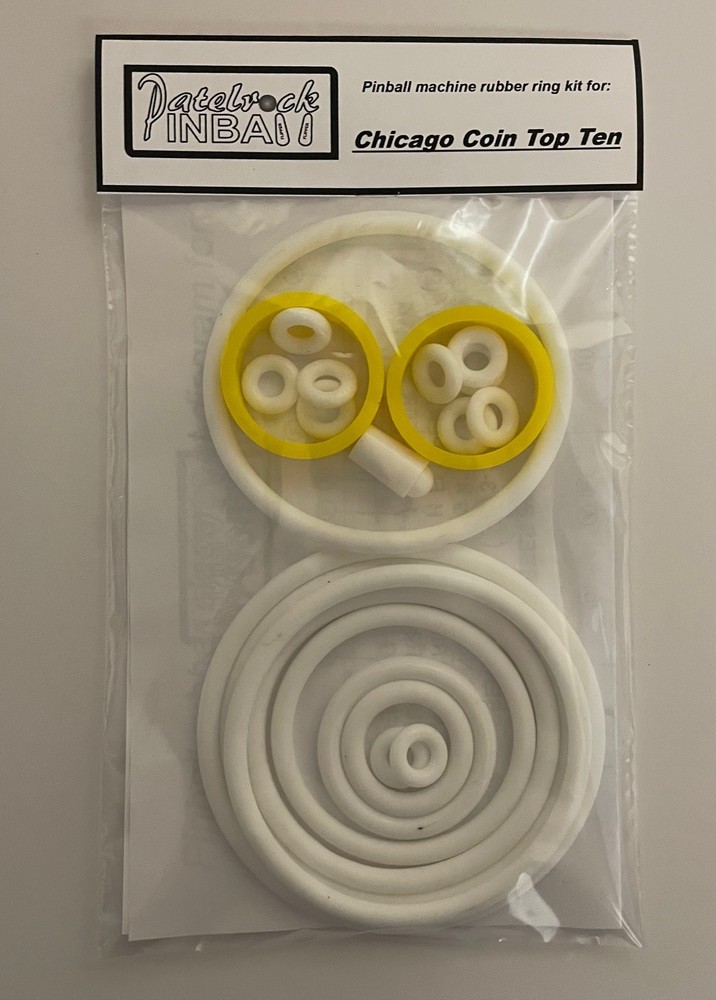 Chicago Coin Top Ten Pinball Machine Rubber Ring Kit
