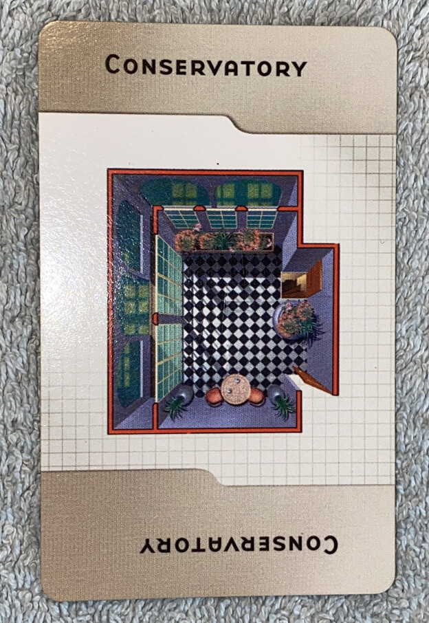Clue 2005 Room Card Conservatory Replacement Piece