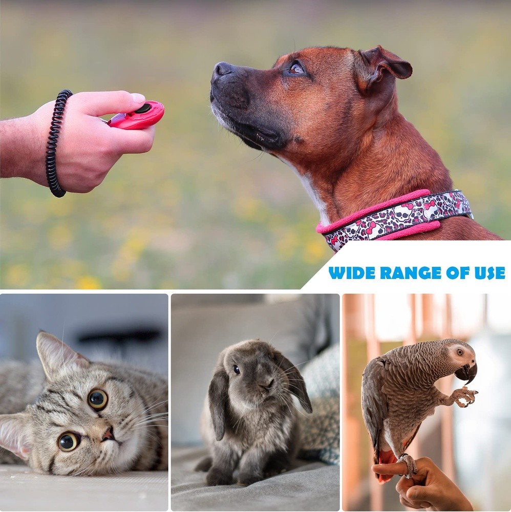 Dog Training Clicker Wrist Strap Lightweight Pet Behavioral