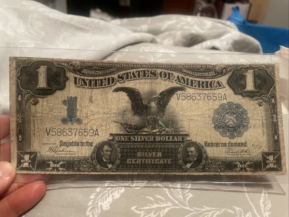 1899 $1 One Dollar Silver Certificate, Black Eagle FR 236