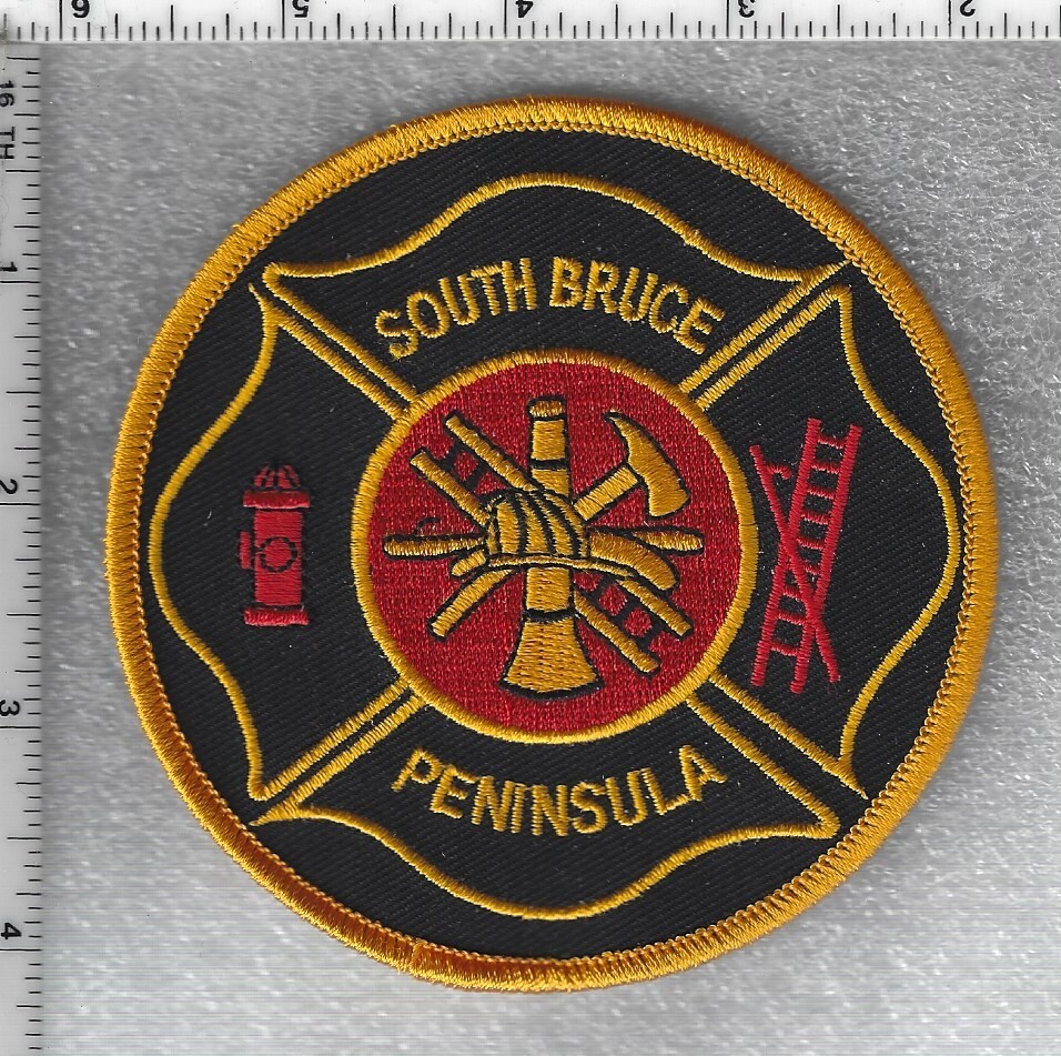 South Bruce Peninsula Fire Department (Ontario, Canada) orange Shoulder Patch