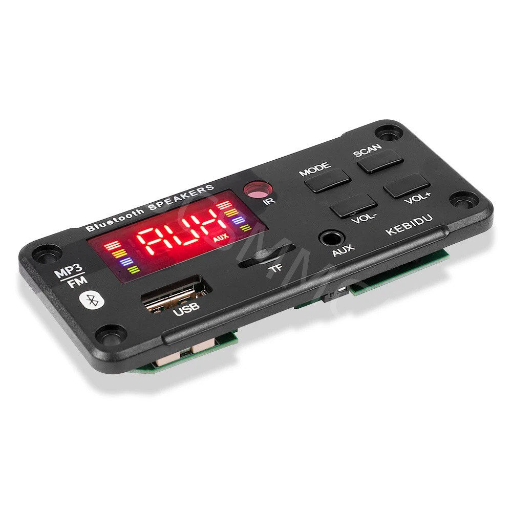 2x25W Amplifier Bluetooth 5.0 MP3 Player Decoder Board 12V Car FM Speaker Module