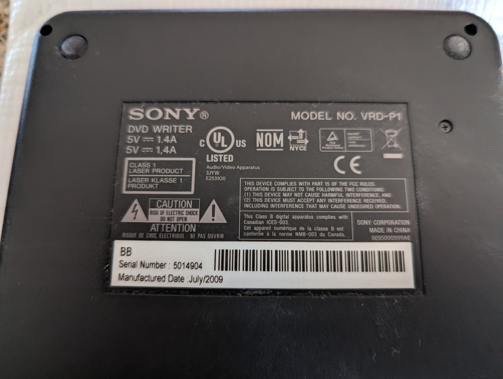 Sony VRD-P1 DVDirect Express Multi-Function DVD Writer for Sony Camcorders