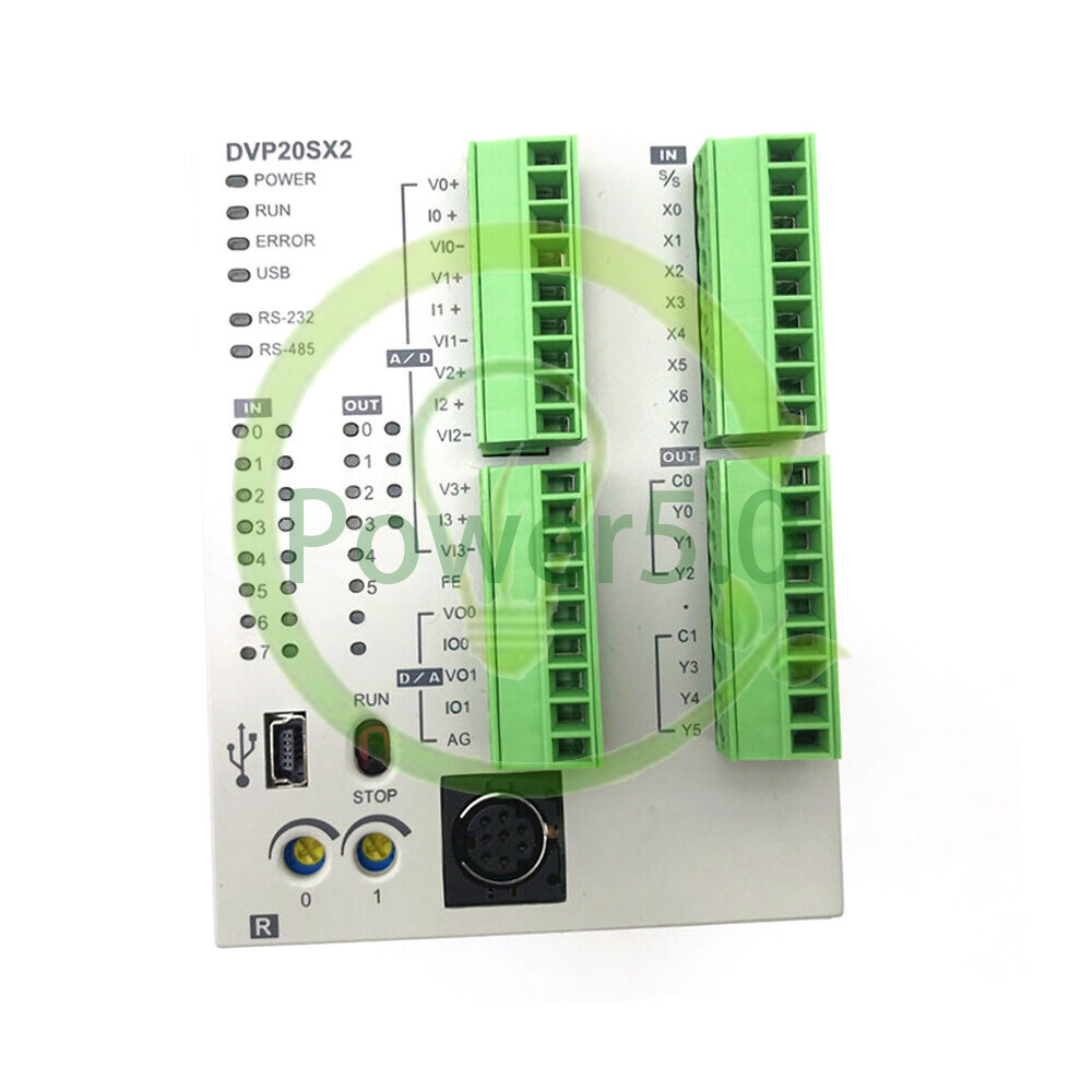 New in Box Delta Microprocessor Unit DVP20SX211R 20 point 8DI 6DO~
