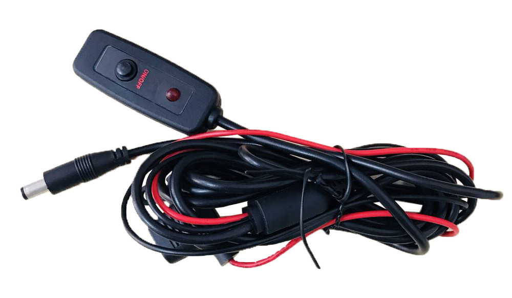 LED Light ON/OFF Switch Cable Replace Cord For Car Motorcycle Glow Neon Strip 2m