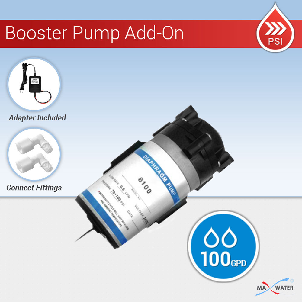 Reverse Osmosis RO 100 GPD Booster Pump + Transformer