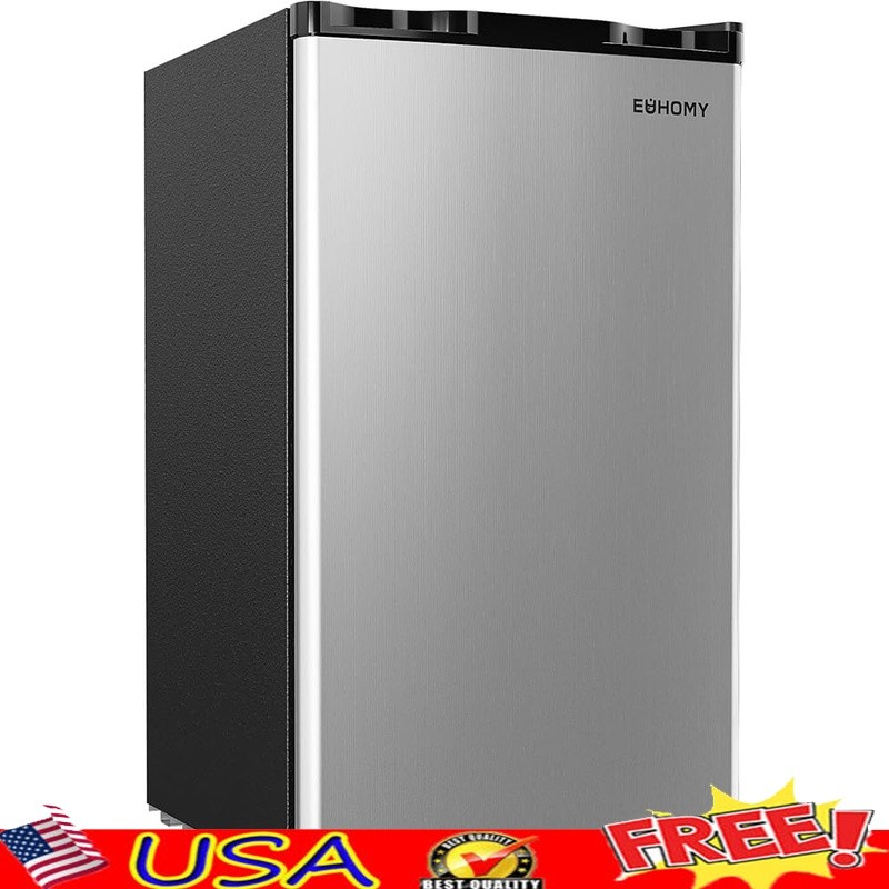 Energy Saving Compact Mini Fridge Quiet 3.2Cu Ft Micro Freezer Drip Tray New