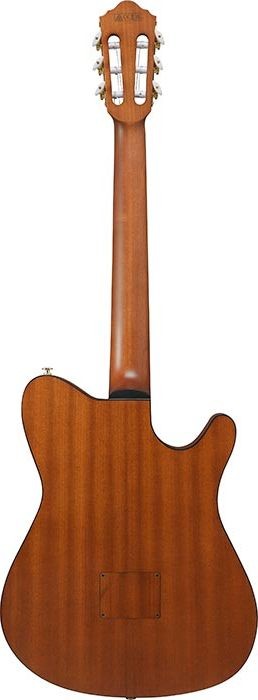 Ibanez FRH10NL L-H Thinline A/E Guitar, Solid Spruce Top, Brown Sunburst Flat