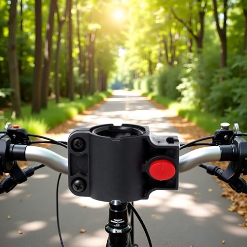 Black Bicycle Lock Mount Holder, Universal Frame Support for U-Lock, Cable