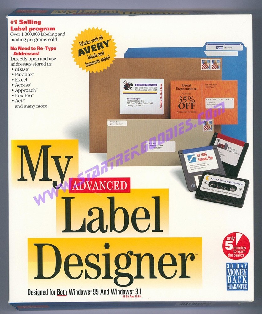 Computer Software "My Advanced Label Designer" Ver. 4.01 Complete in Box!