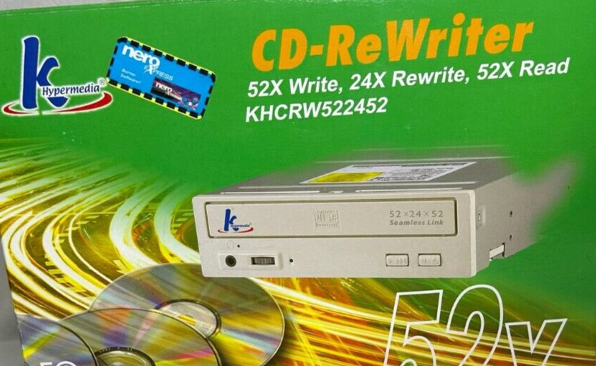 CD RE-WRITER K Hypermedia INTERNAL - 52X WRITE - 24X RE-WRITE - 52X READ