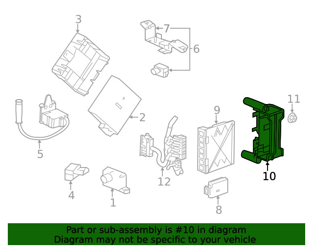 Genuine GM Body Control Module Bracket 22818731