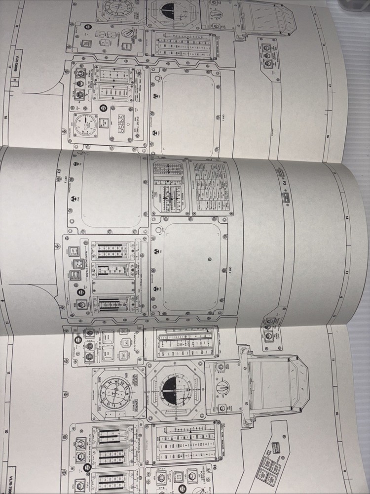 NASA Space Shuttle Orbiter Display & Control Panel Spacecraft Space Blueprint B