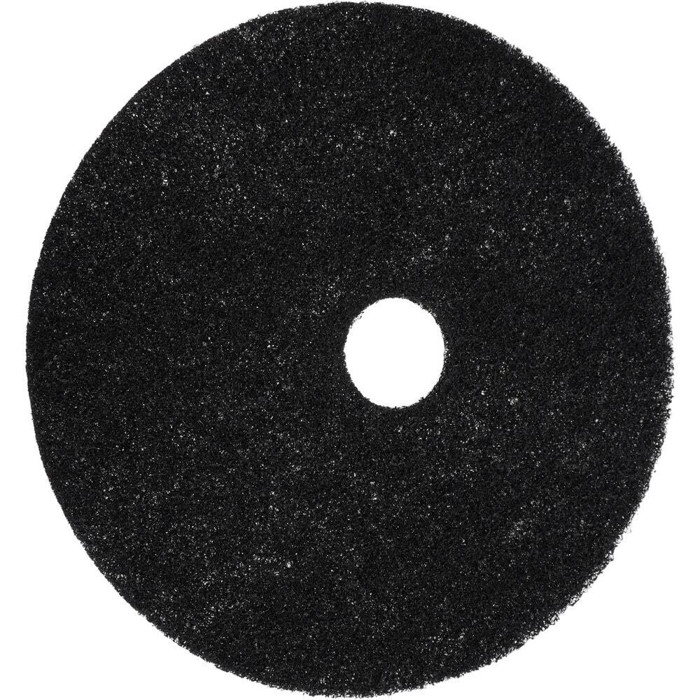 PRO SOURCE Floor Stripping Pads: 5 Pack, Black Coarse Polyester, 20" Diameter