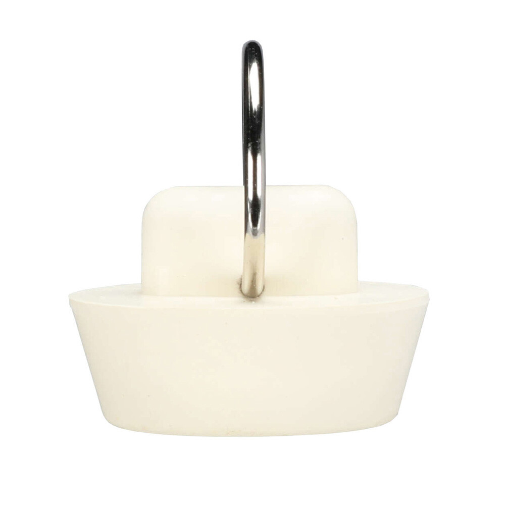 Ace Basin/Bath Stopper, 1Inch White Solid Rubber Sink Stopper, 40173