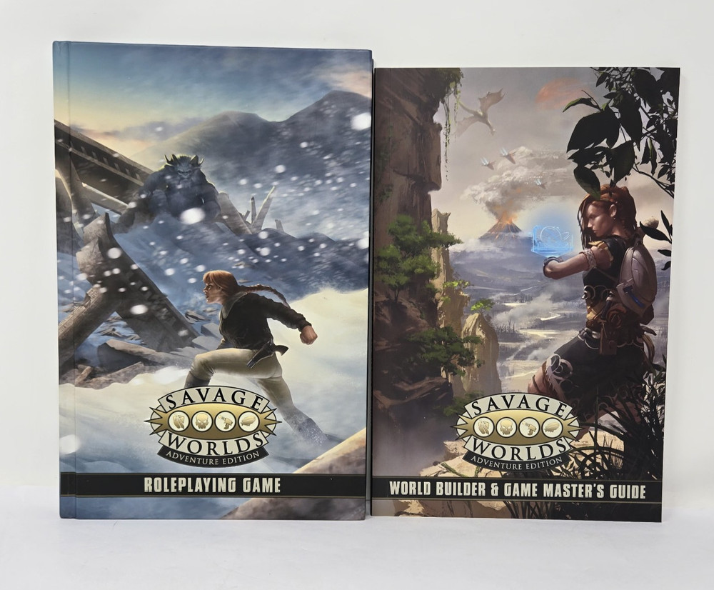 Savage Worlds Adv RPG: Core/ World Builder & GM Guide/ Screen/Adv & Power Deck+