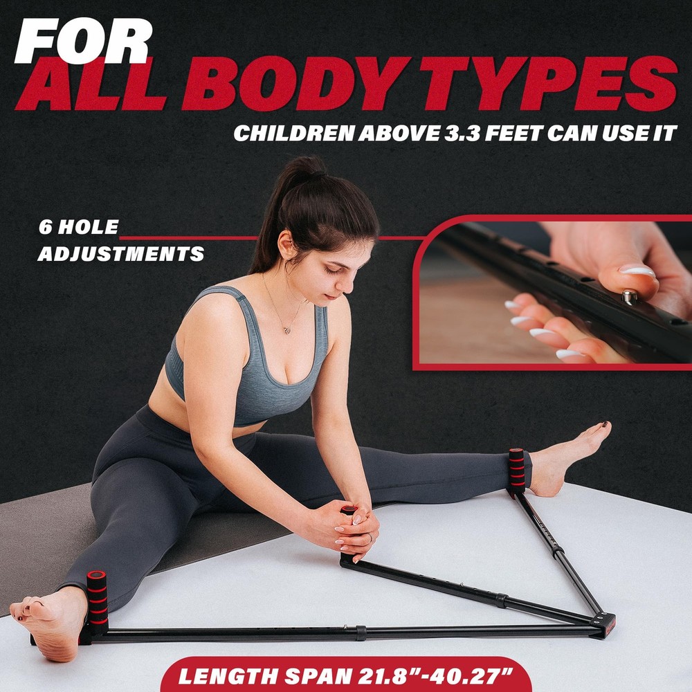 Leg Split Machine & Trainer App - Adjustable 3 Bar Stretcher for Flexibility