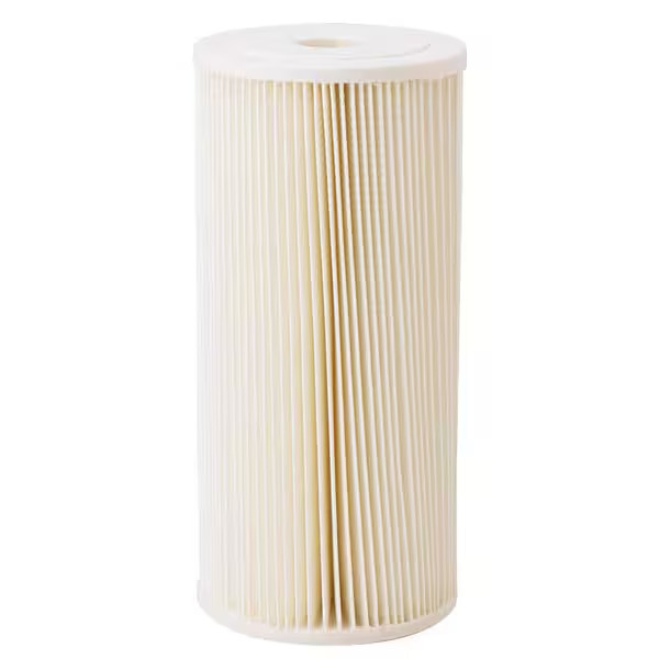 Pentair  Pleated Filter Cartridge, 20 gpm, 5 Micron, 4-1/2" O.D., 9 3/4 in H