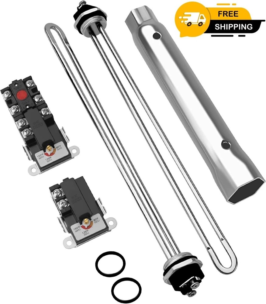 Electric Water Heater Tune Up Kit, Includes Two 4500W 240V Water Heater Elements