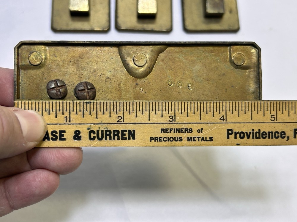 Unique, Heavy Brass Drawer Pulls Set Of 4