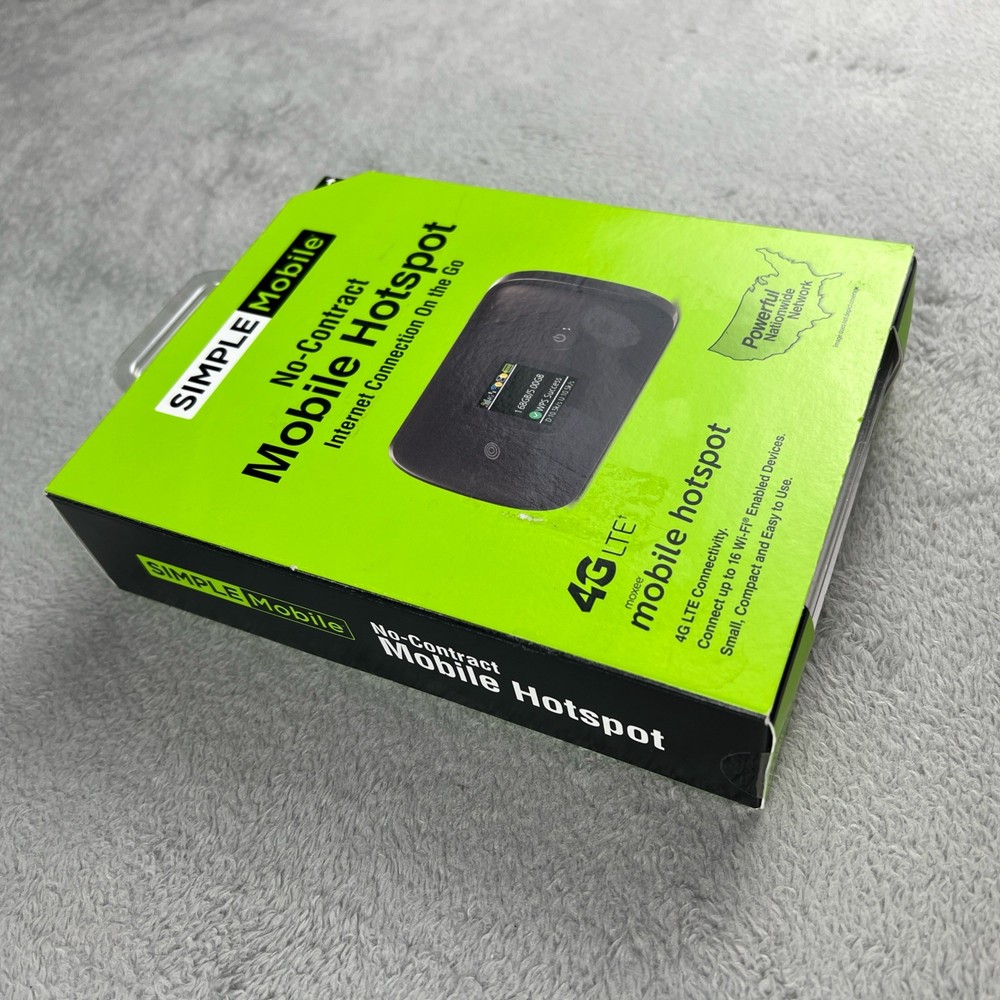 Simple Mobile Moxee 4G Mobile Hotspot No-Contract, Black