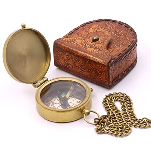 Be Strong and Courageous Compass – Joshua 1:9 Scripture Engraved – Solid Brass
