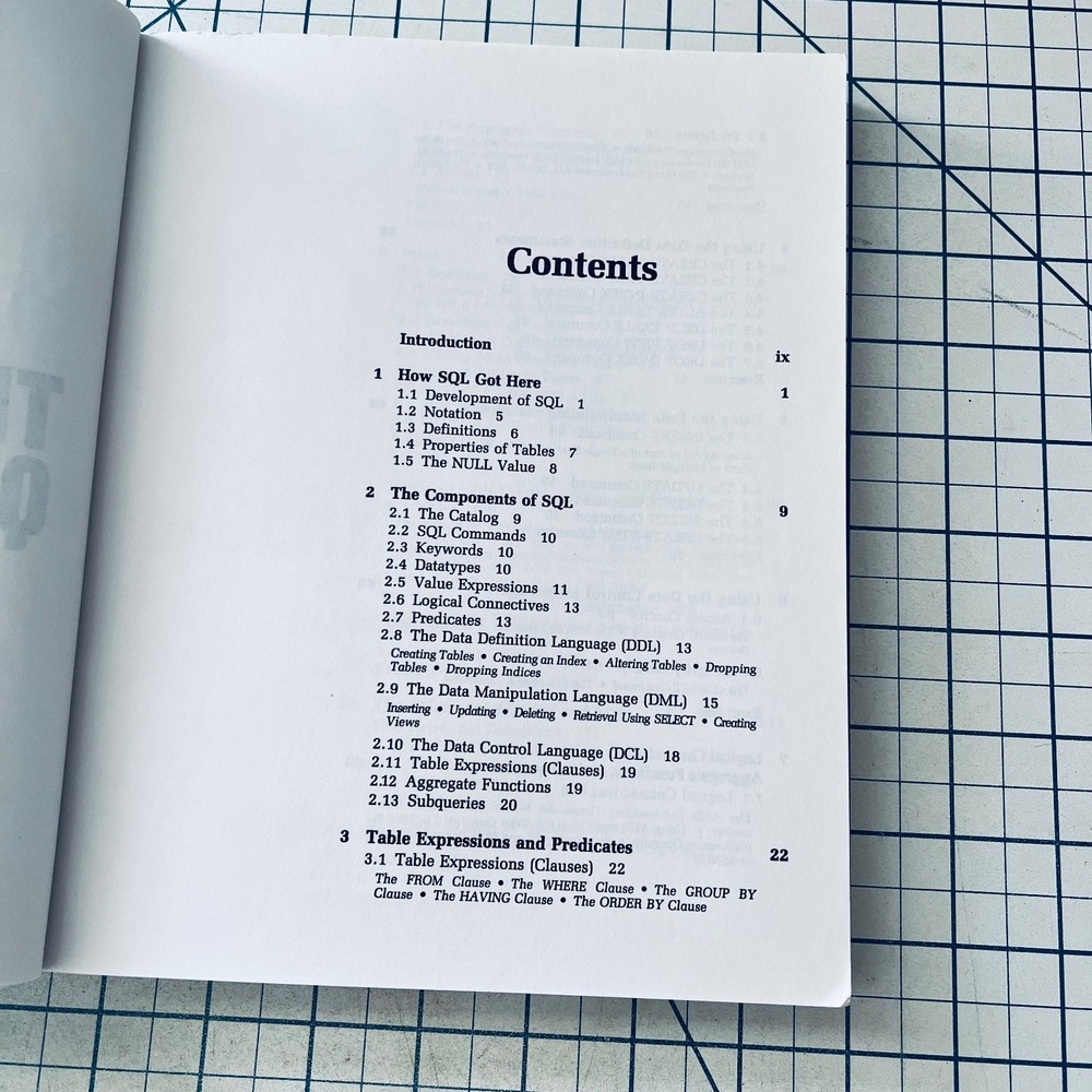 SQL The Structured Query Language Reference Guide 1988 IBM Vintage Computing