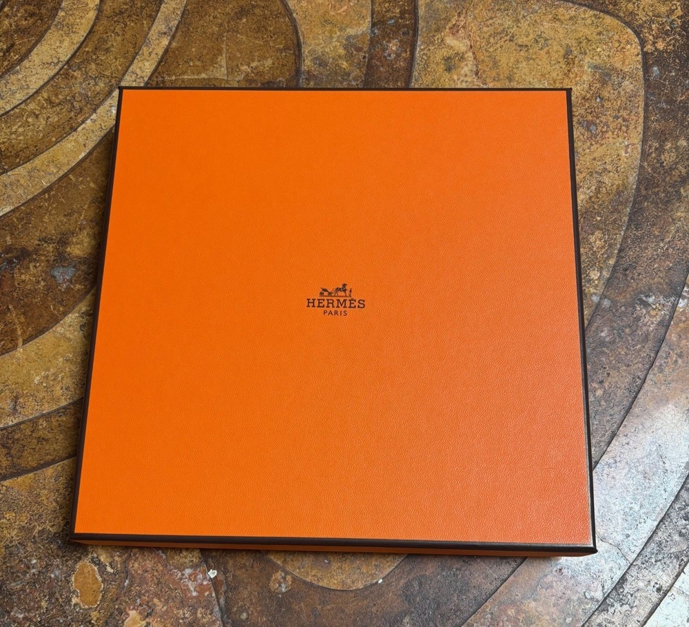 Hermes Box Empty with Signature Ribbon