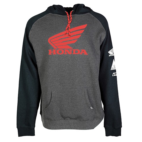 FACTORY EFFEX HONDA WING PULLOVER/CHARCOAL-BLACK M