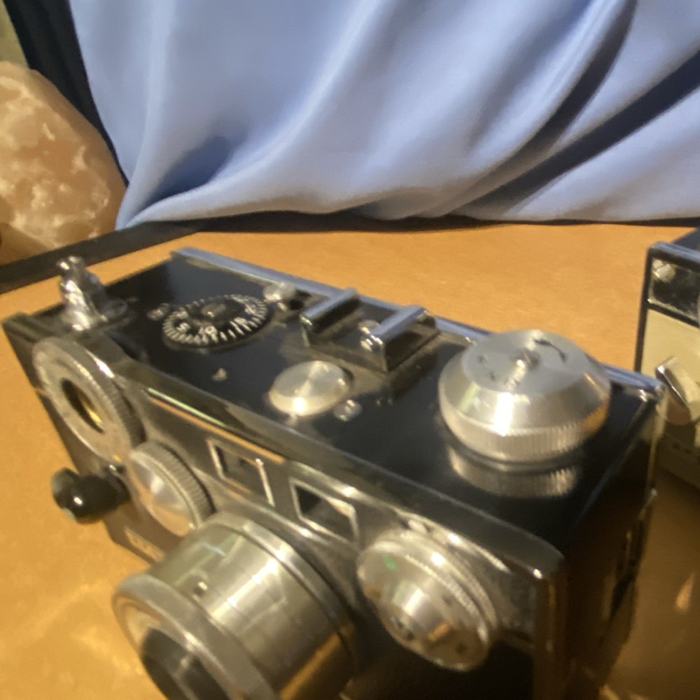 Argus Vintage Rangefinder Cameras Black Beige