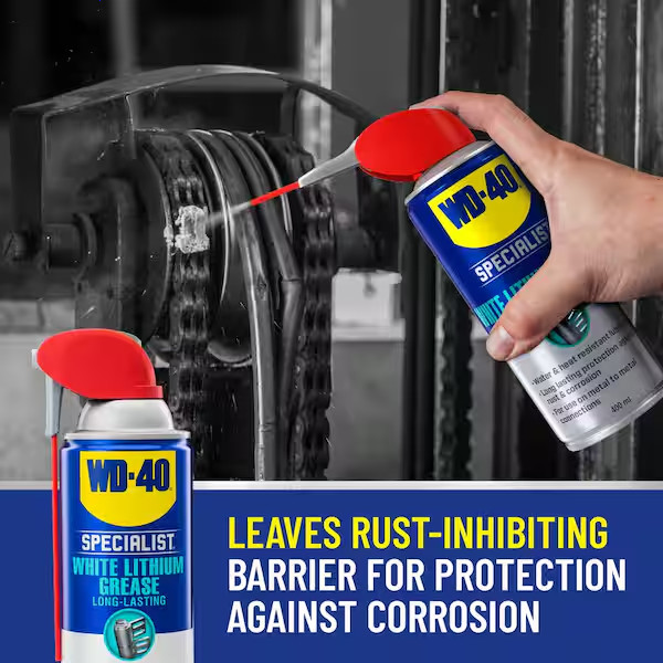 10 oz. White Lithium Grease, Long-Lasting Grease Spray
