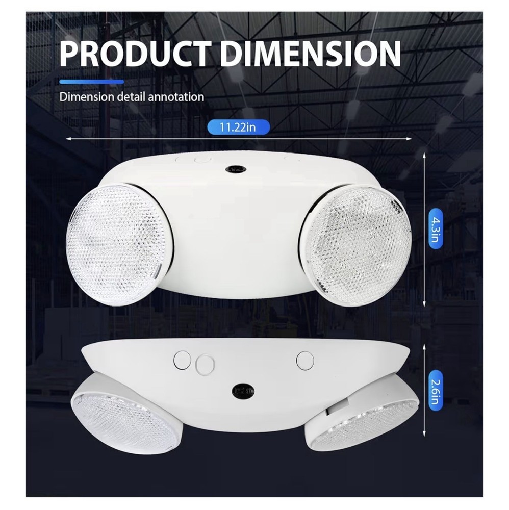 LED Emergency Lights with Battery Backup