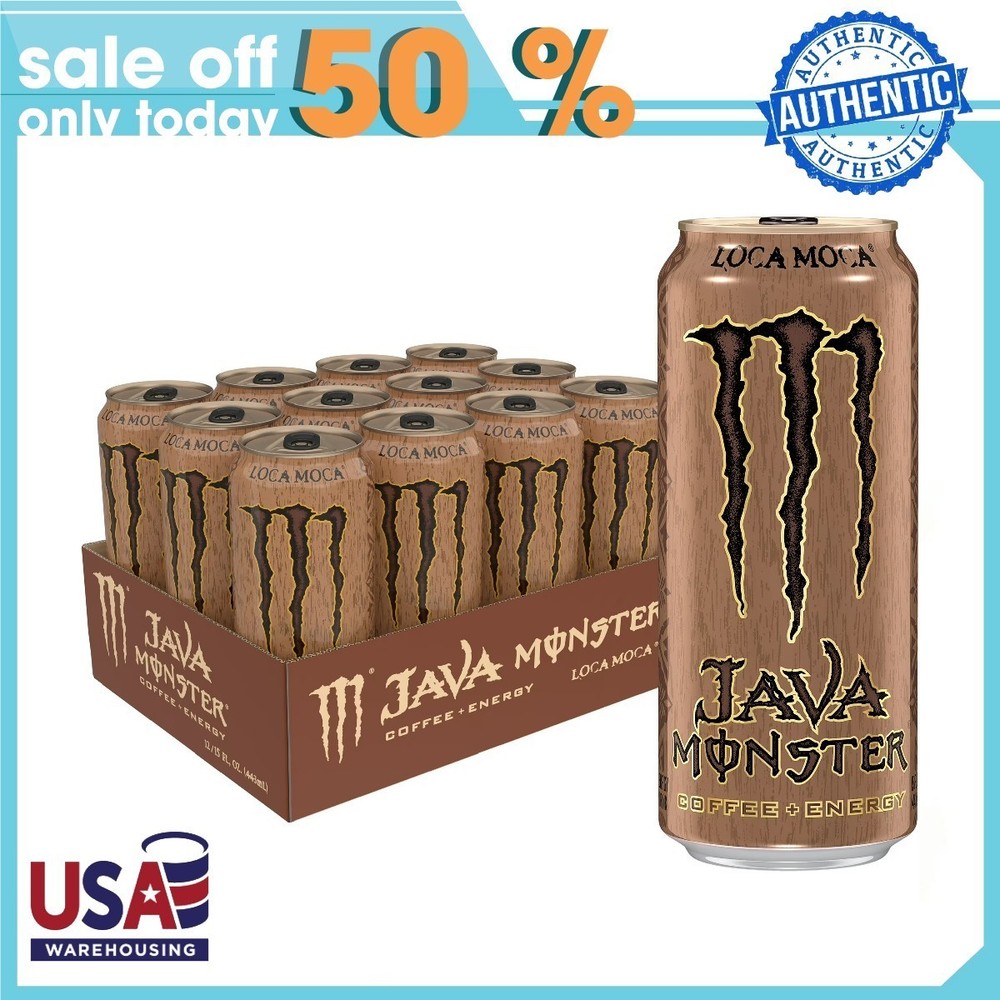 Java Monster Loco Moca, 15 Fl Oz Cans, 12 Ct
