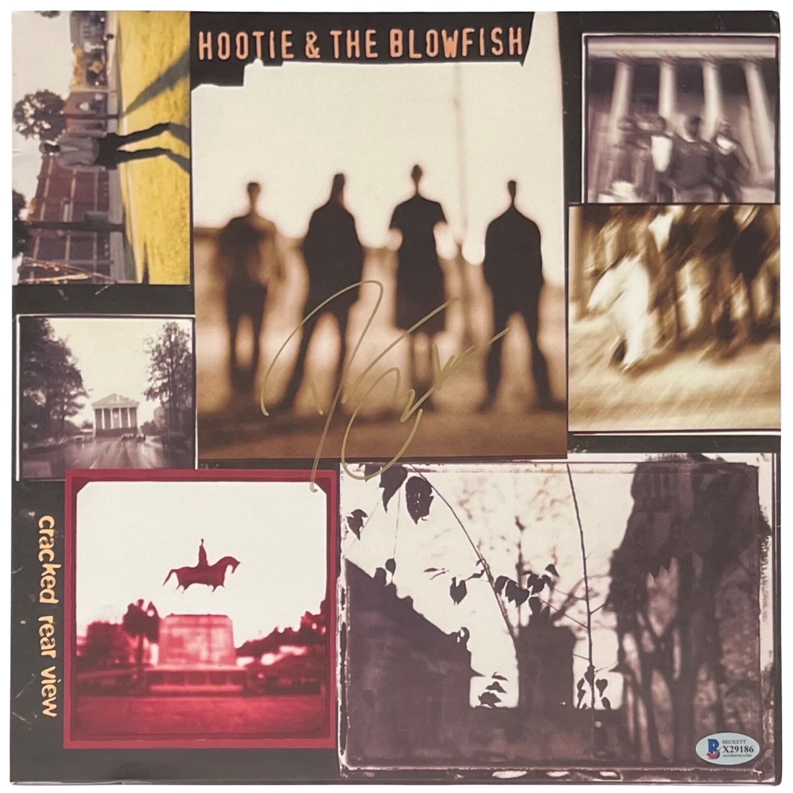 Darius Rucker Signed Hootie & The Blowfish Cracked Rear View Record Beckett COA