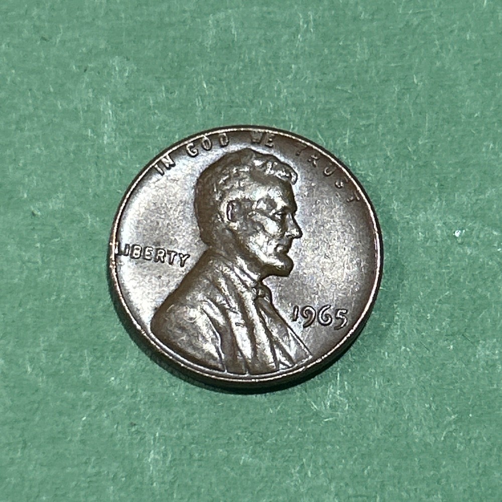 1965 Lincoln Penny No Mint Mark With Multiple Errors