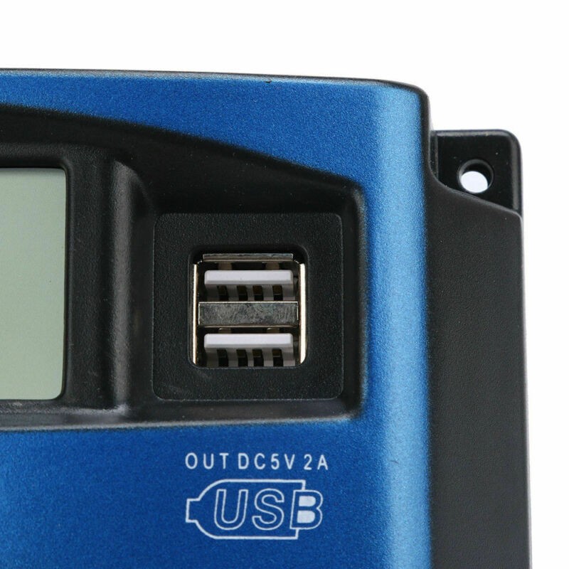 40A MPPT Solar Panel Regulator Charge Controller 12V/24V Auto Focus Tracking US