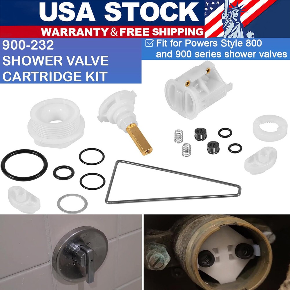 900-232 Powers Style Shower Valve Cartridge Kit for Powers 800 and 900 Series