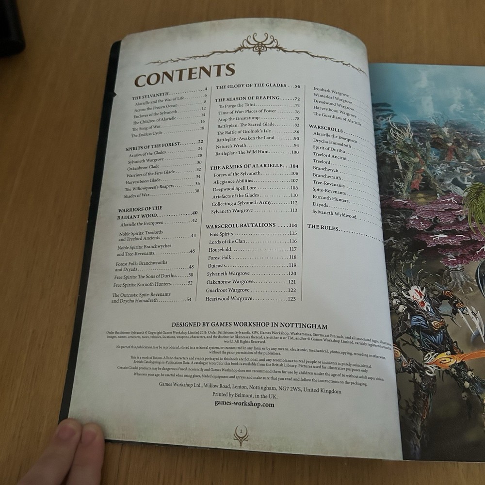 Warhammer Sylvaneth Order Battletomb Book 2016 Games Workshop
