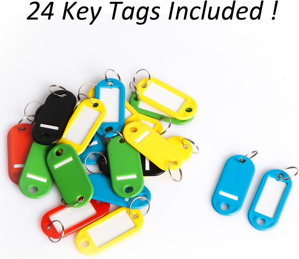 Key Cabinet Wall Mount,Locking Organizer, Storage Lock Medium, Black