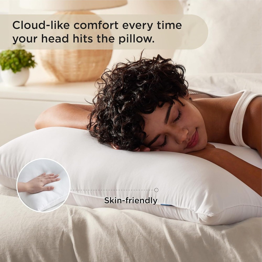 Pillow Queen 2 Piece Set - Fluffy Soft Sleeping Pillow 2 Piece Set