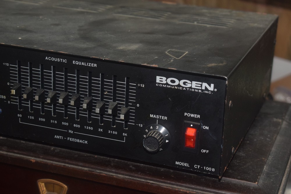 Bogen CT-100B Microphone Mixer /Amplifier - Tested and Working = 100 Watt