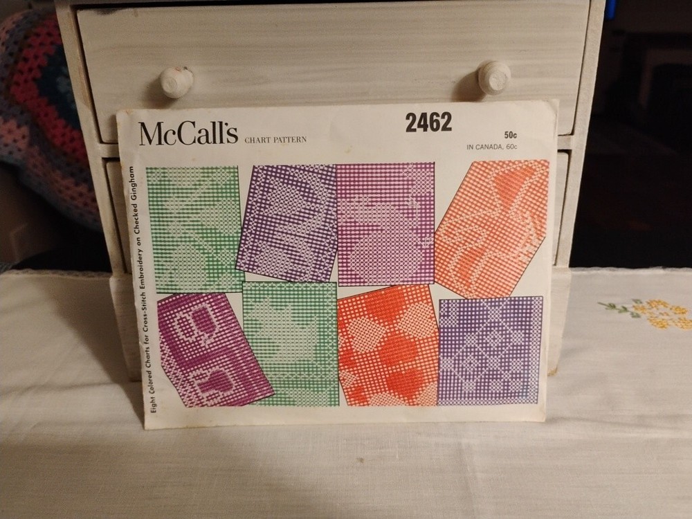 McCalls  Cross-Stitch Chart Patterns Unused  2462